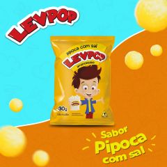Snack de Pipoca com Sal