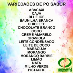 Pós Saborizantes Diversos - Casa dos Ingredientes