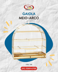 Gaiola meio-arco Pra Aves