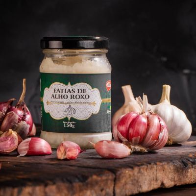 ALIMEMPRO Fatias de Alho Roxo, 150g 