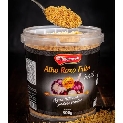 ALIMEMPRO Alho Roxo Frito, 500g 
