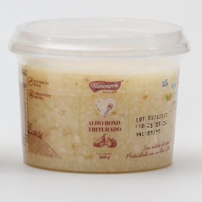 ALIMEMPRO Linha Alho Roxo Triturado, Varejo 300g