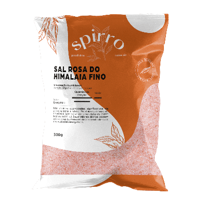 Spirro Sal Rosa do Himalaia Fino, 300g 